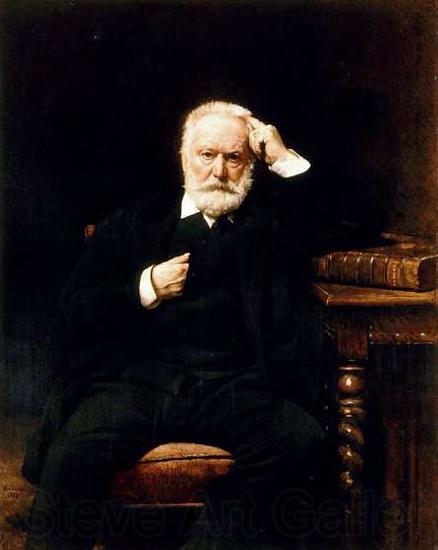 Leon Bonnat Portrait of Victor Hugo Norge oil painting art